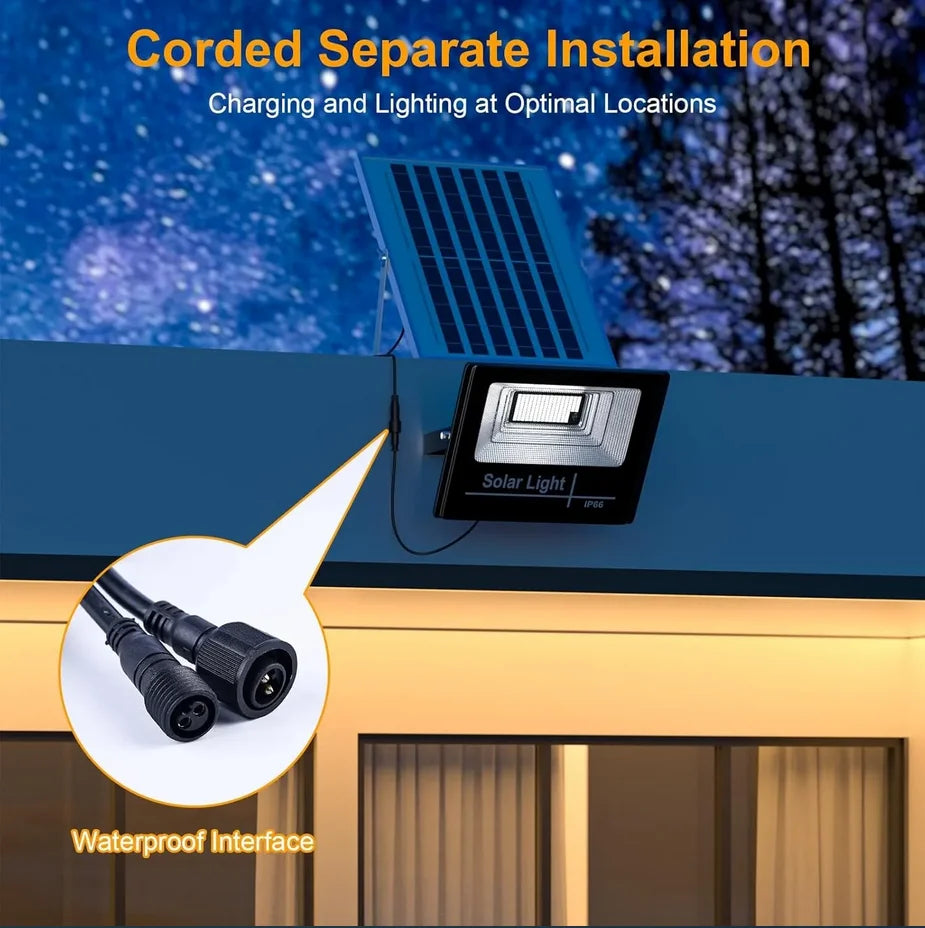 Solar Light 30W IP65 Waterproof Outdoor Indoor Solar Flood Lamp With Adjustable Angle  Spotlight  Lighting for Garden Street