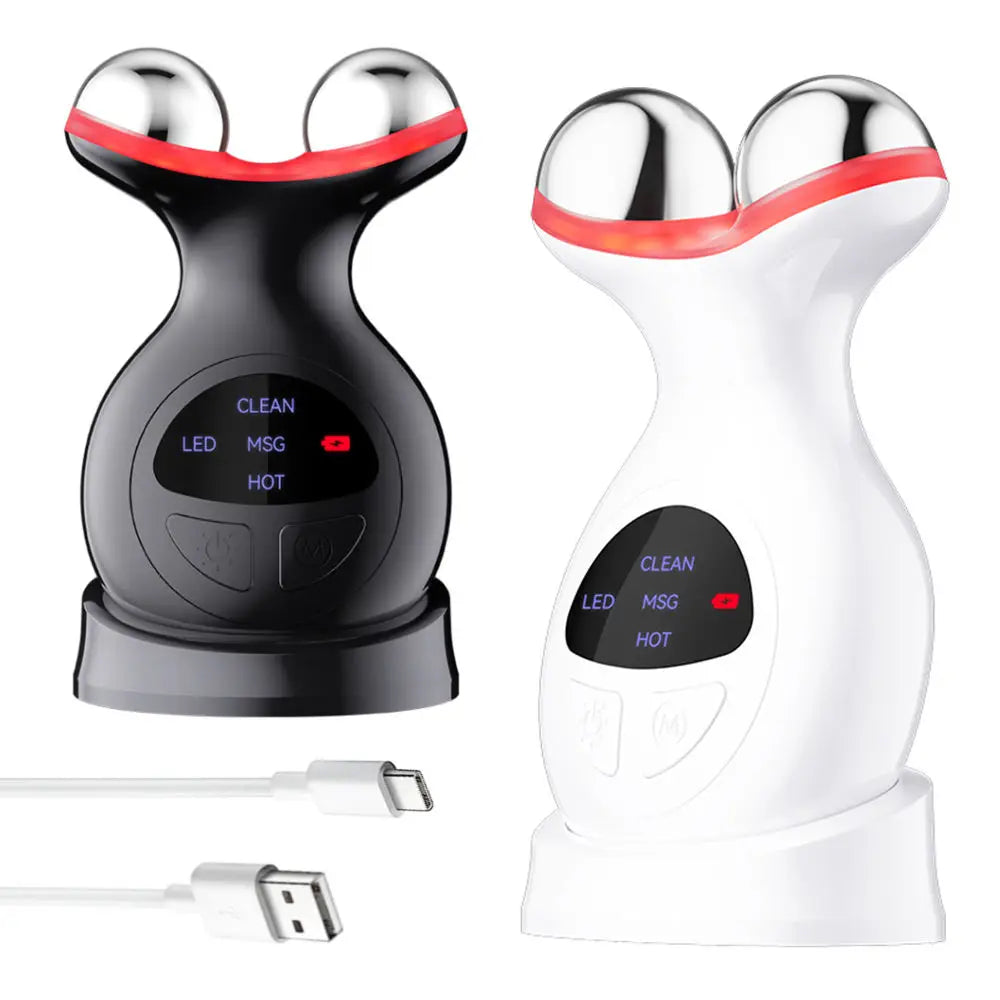 SHOmfrs 7 Colors Face Neck Massager Facial Lifting Device Skin Tightening Anti Wrinkle Vibration Machine Daily Skin Care Beauty