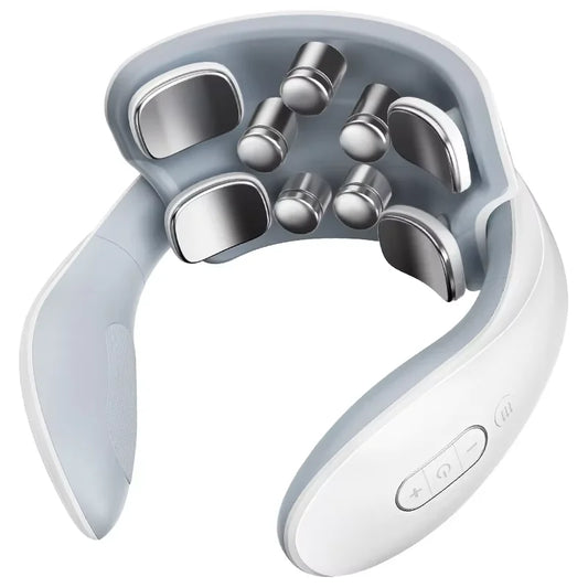 Smart Electric Neck Massager with Heating and Multi-Node Stimulation for Cervical Pain Relief and Muscle Relaxation