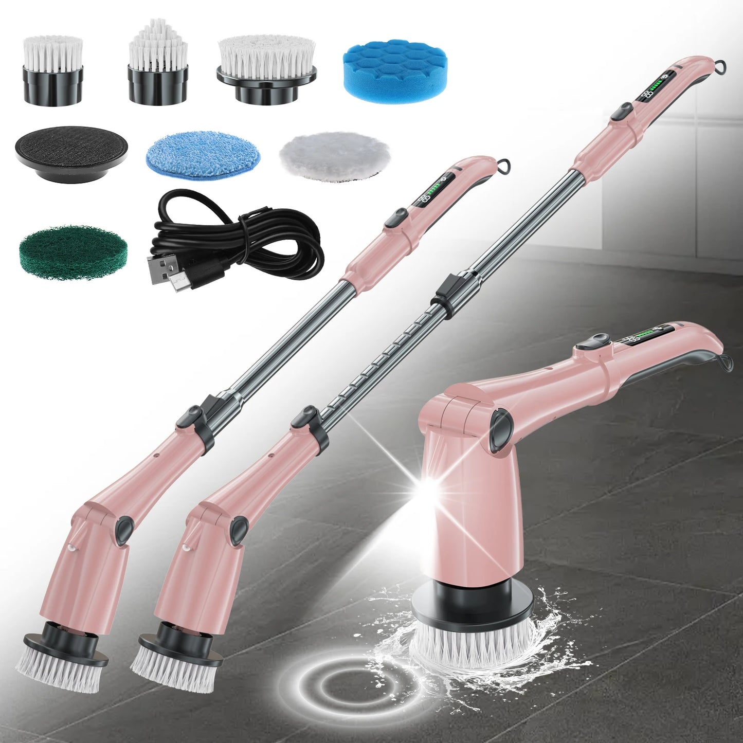 SpinClean™ Electric Spin Scrubber — Cordless Power Cleaning Brush