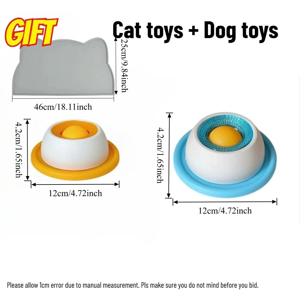 Pet Lick Mat Slow Feeder — Interactive Dog & Cat Snack Bowl