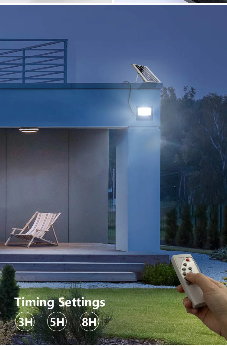 Solar Light 30W IP65 Waterproof Outdoor Indoor Solar Flood Lamp With Adjustable Angle  Spotlight  Lighting for Garden Street