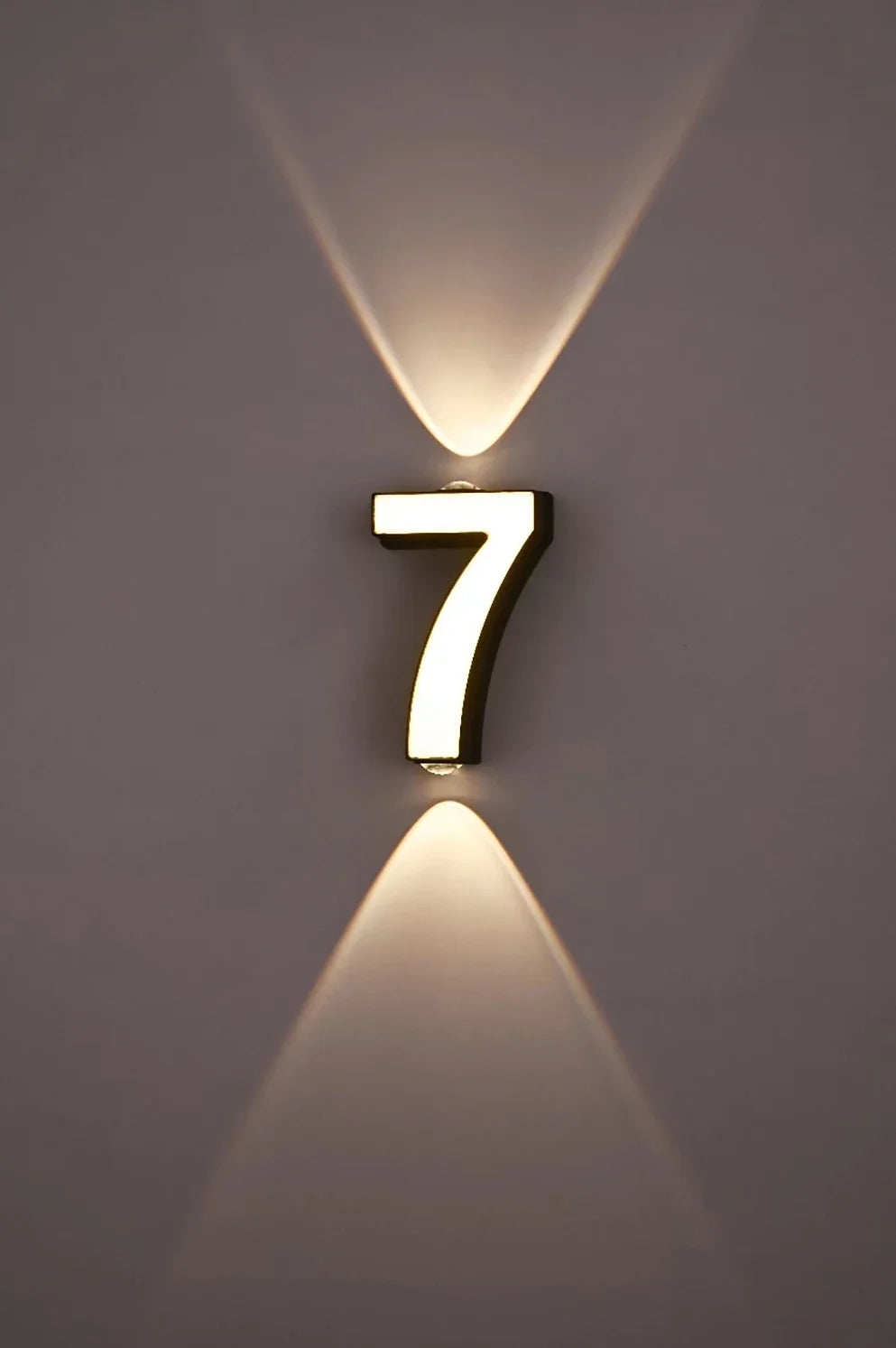 AC85-265V 7W LED Wall Lamp Digit Number Indoor&Outdoor IP65 Waterproof Modern Minimalism Style Aluminum Porch Garden Lights