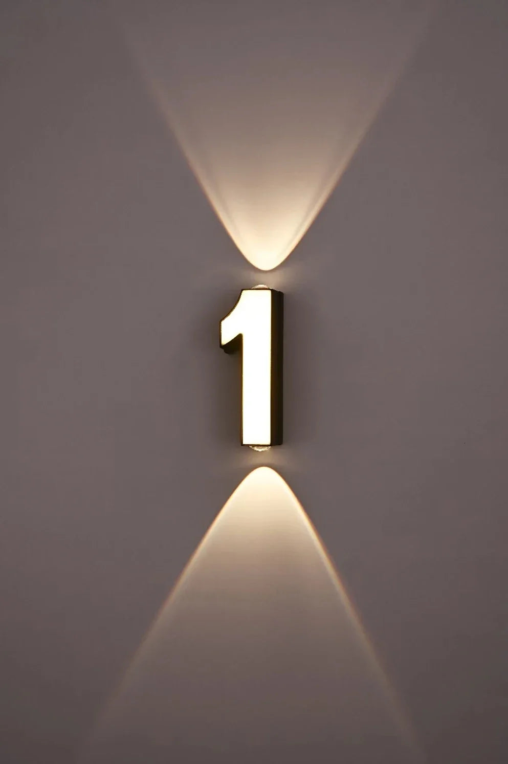 AC85-265V 7W LED Wall Lamp Digit Number Indoor&Outdoor IP65 Waterproof Modern Minimalism Style Aluminum Porch Garden Lights