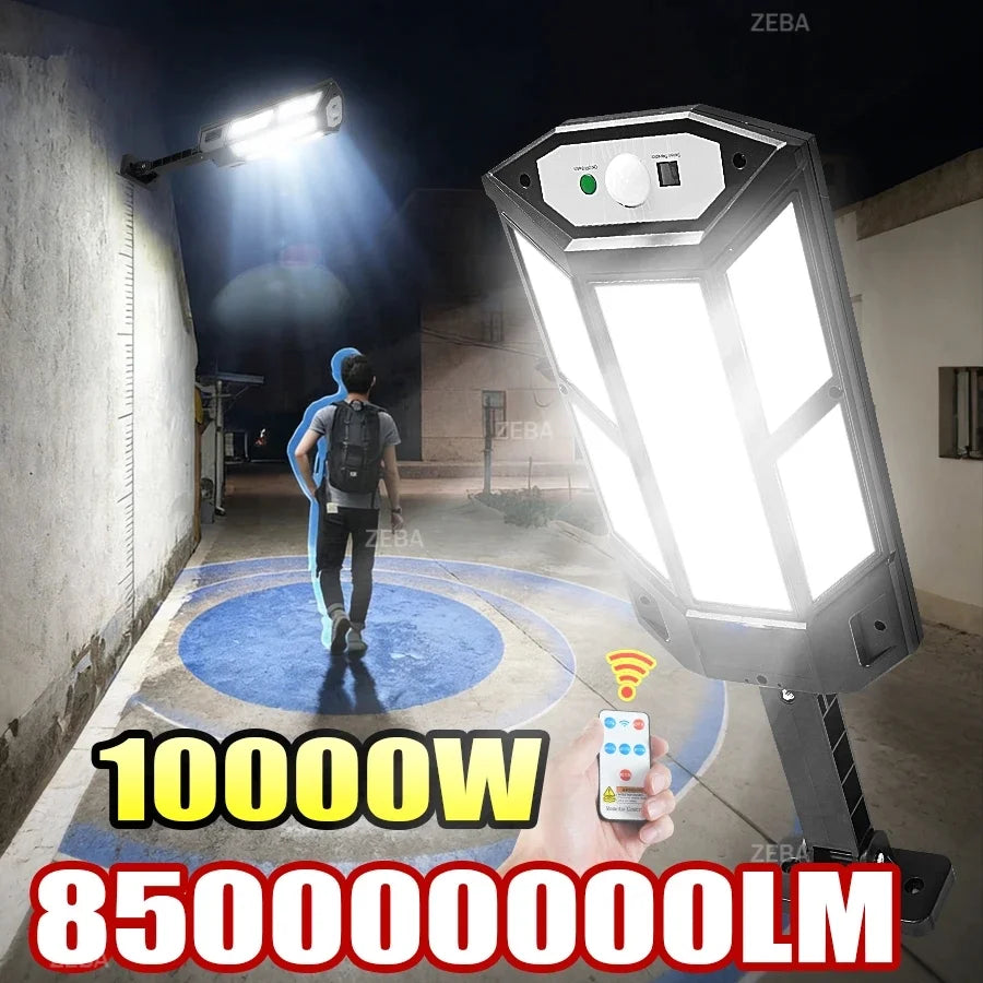 850000000LM NEW Ultra Powerful Outdoor Solar Light 147LED Solar Lamp External Solarlight Motion Sensor Waterproof Garden Lantern