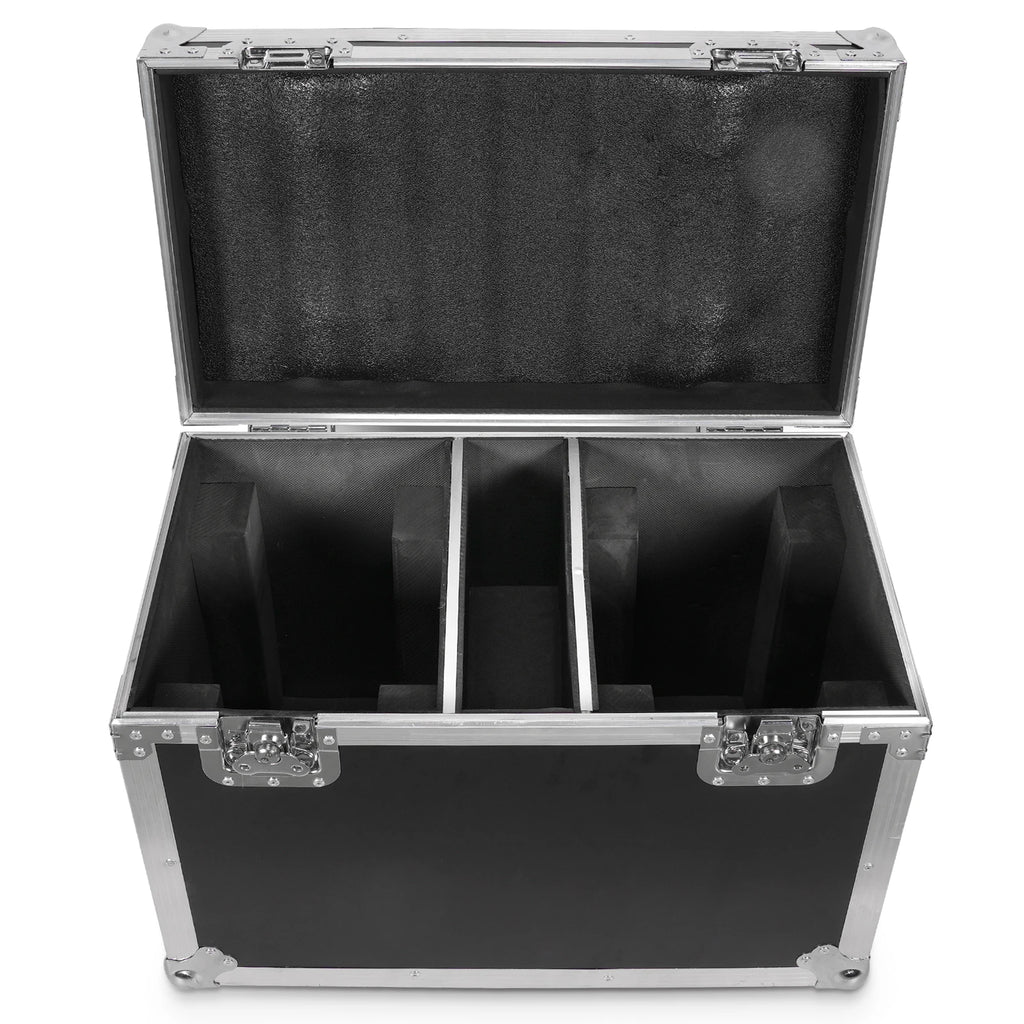 Fieryzeal Airline Case Heavy-duty Gator Case with Built in Wheels Handle for (2) 19x15W Moving Head Light Stage Light Flycase