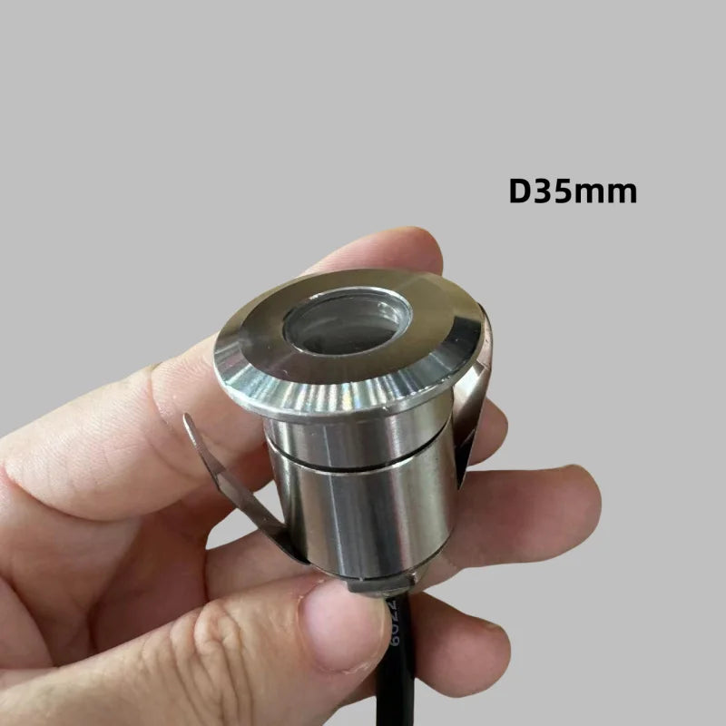 Mini LED IP68 Waterproof Stainless Steel Pool Underwater Lamp DC12V 24V Stair Pathway Garden Deck Spotlight Underground Light