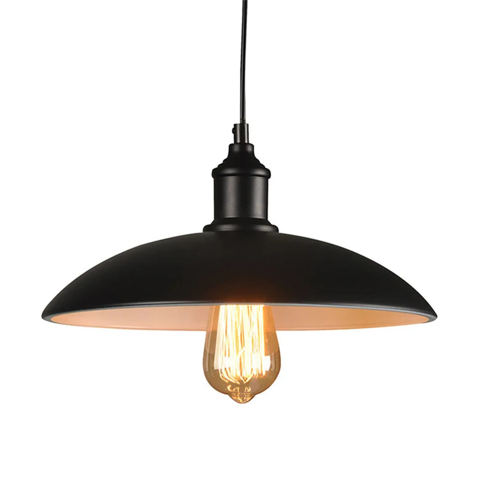 Nordic Modern Hanging Lamps Vintage Iron Black E27 Pendant Lights for Living Room Over Table Dining Room Bedside Suspension Ligh