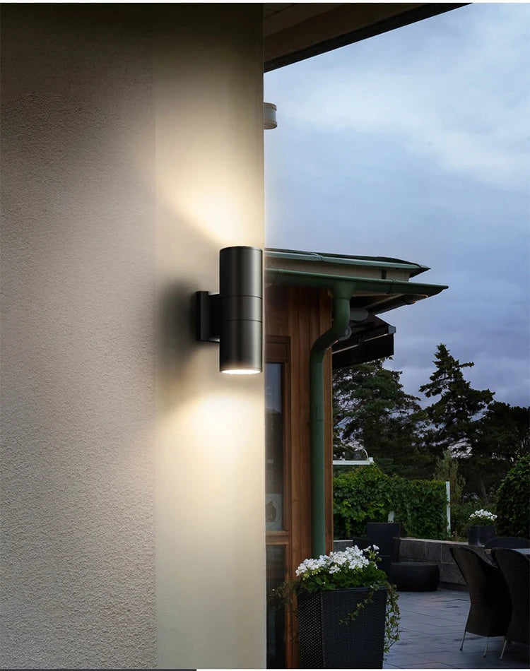 black gray up down outdoor wall light 6W 10W 20W 30W 36W porch garden waterproof home lighting outdoor