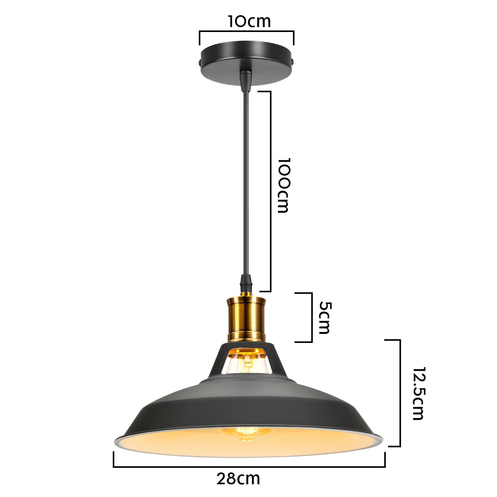 Nordic Modern Hanging Lamps Vintage Iron Black E27 Pendant Lights for Living Room Over Table Dining Room Bedside Suspension Ligh