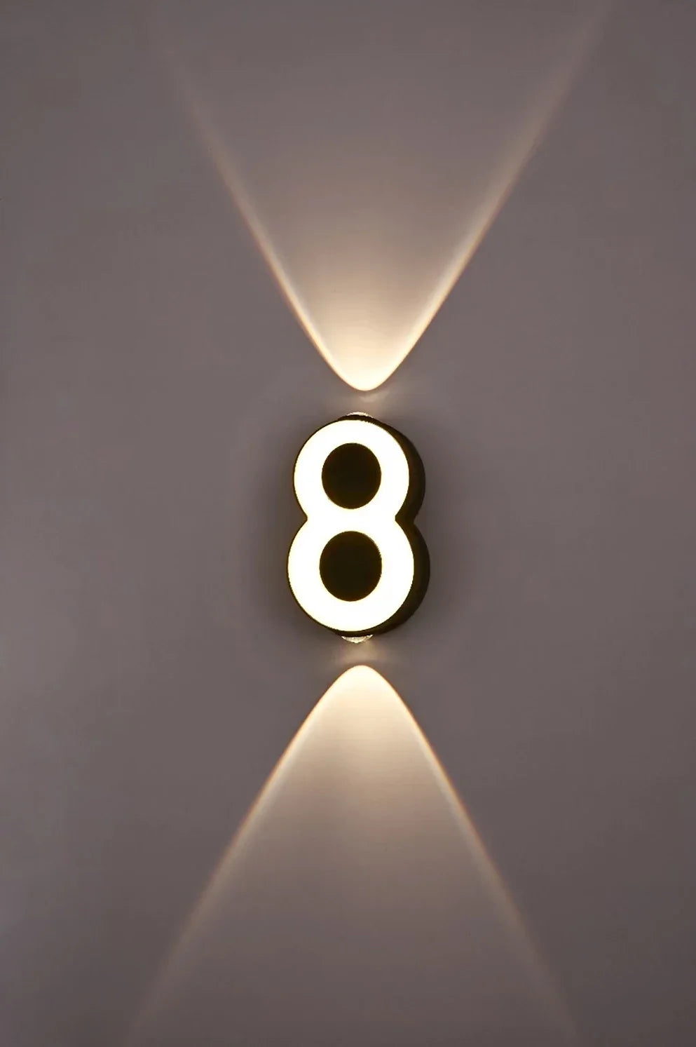 AC85-265V 7W LED Wall Lamp Digit Number Indoor&Outdoor IP65 Waterproof Modern Minimalism Style Aluminum Porch Garden Lights