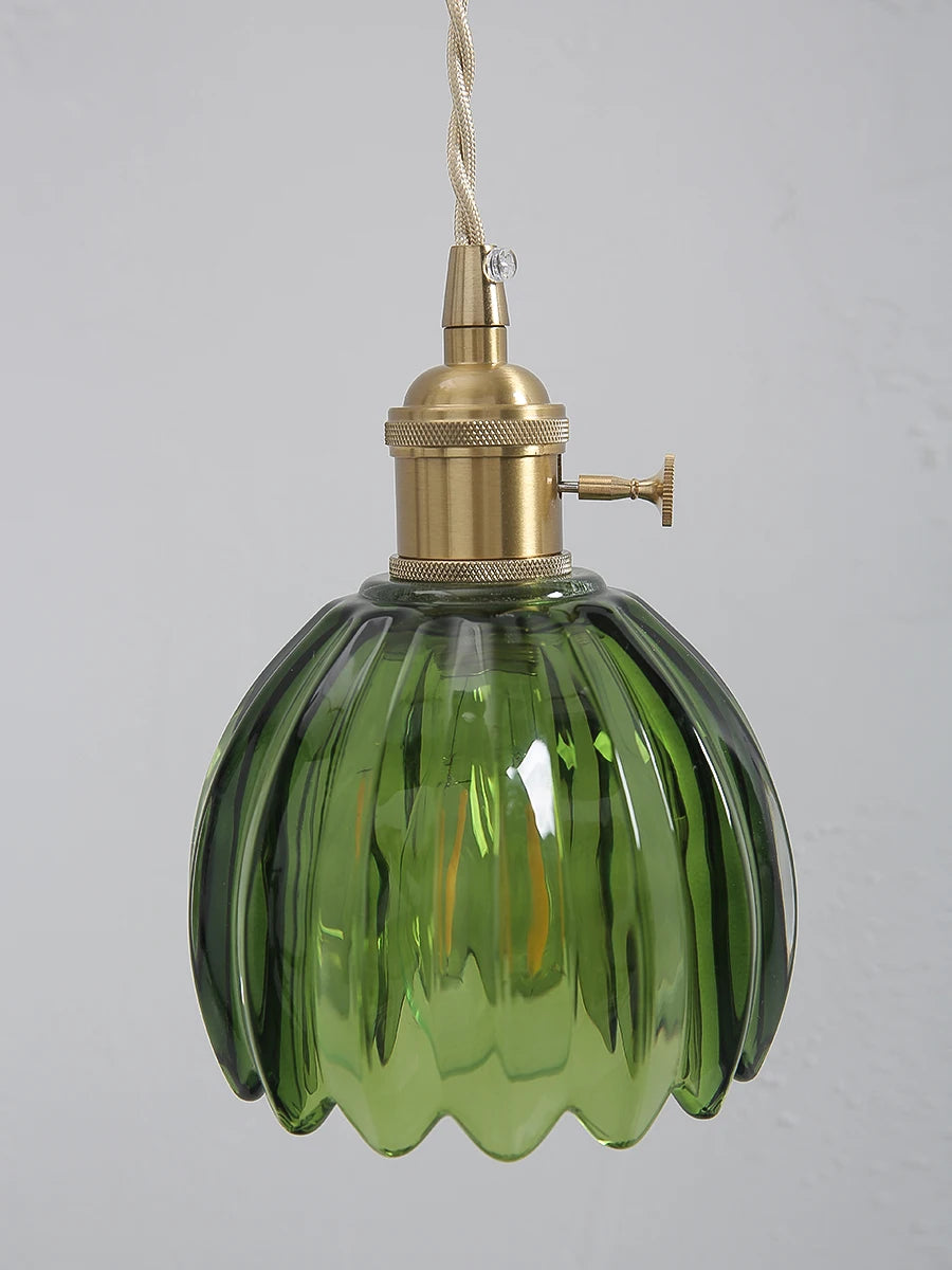 Modern Floral Glass Wall Lamp With a Switch For Bedroom Room Decoration Study Led Lights Mirror Light Nordic Wall Sconce