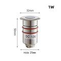 Mini LED IP68 Waterproof Stainless Steel Pool Underwater Lamp DC12V 24V Stair Pathway Garden Deck Spotlight Underground Light