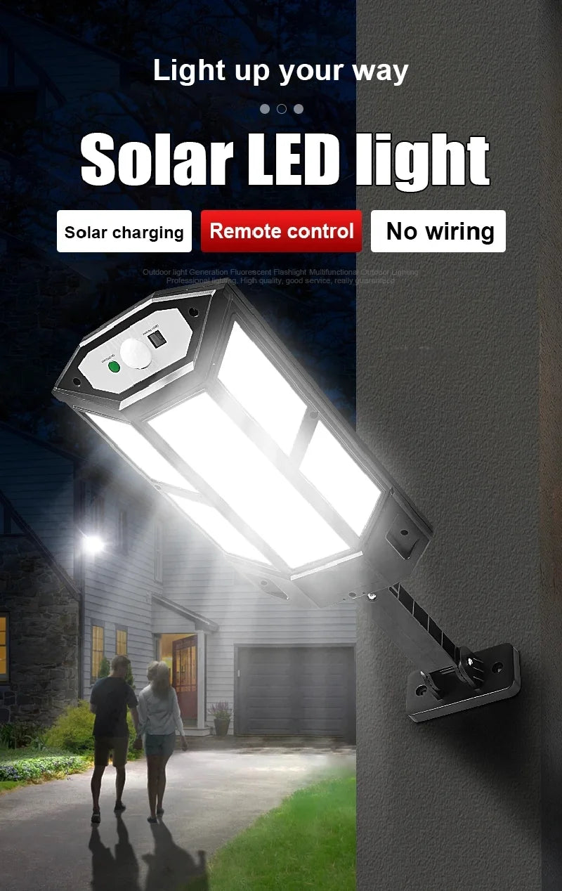 850000000LM NEW Ultra Powerful Outdoor Solar Light 147LED Solar Lamp External Solarlight Motion Sensor Waterproof Garden Lantern