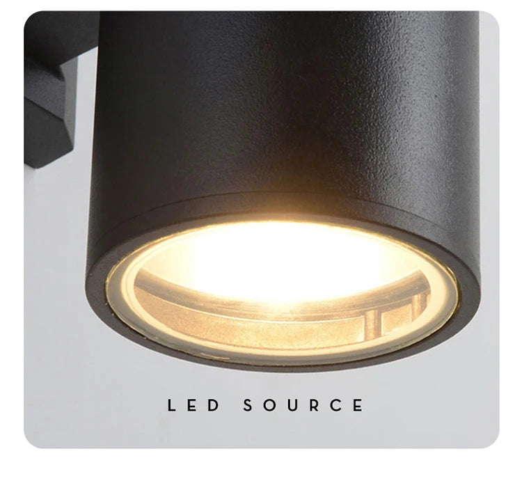 black gray up down outdoor wall light 6W 10W 20W 30W 36W porch garden waterproof home lighting outdoor