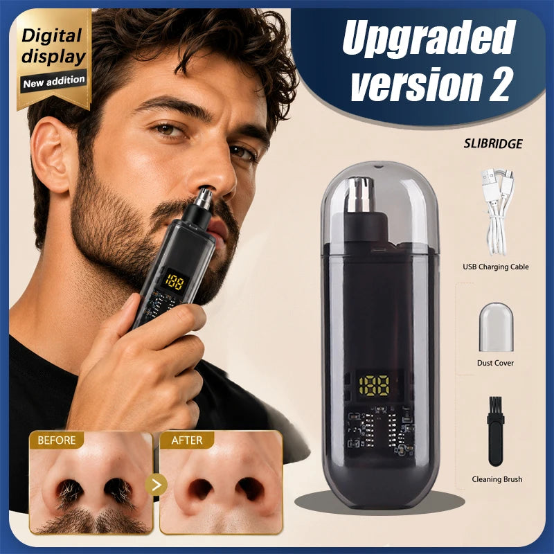 Electric Nose Ear Hair Trimmer Portable Mini Shaver Men Facial Hair Remover Waterproof Clipper