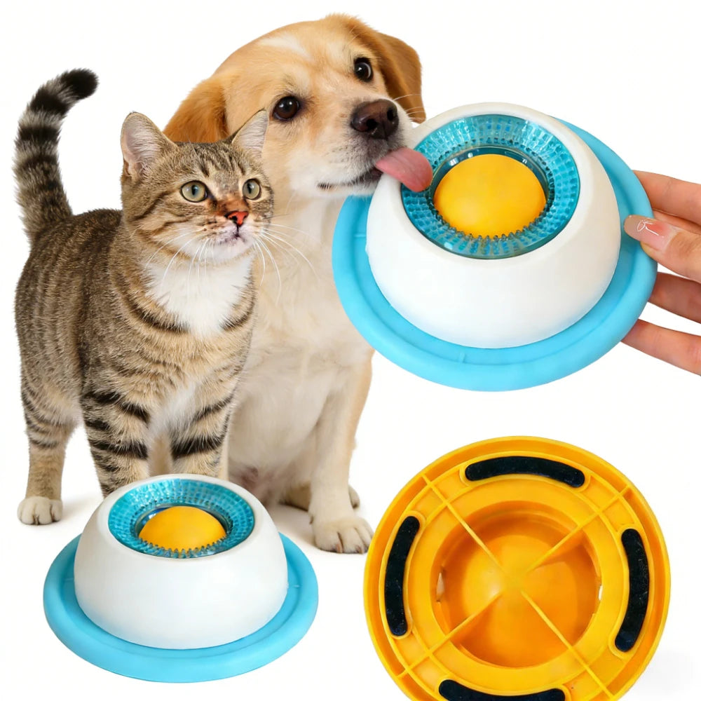 Pet Lick Mat Slow Feeder — Interactive Dog & Cat Snack Bowl