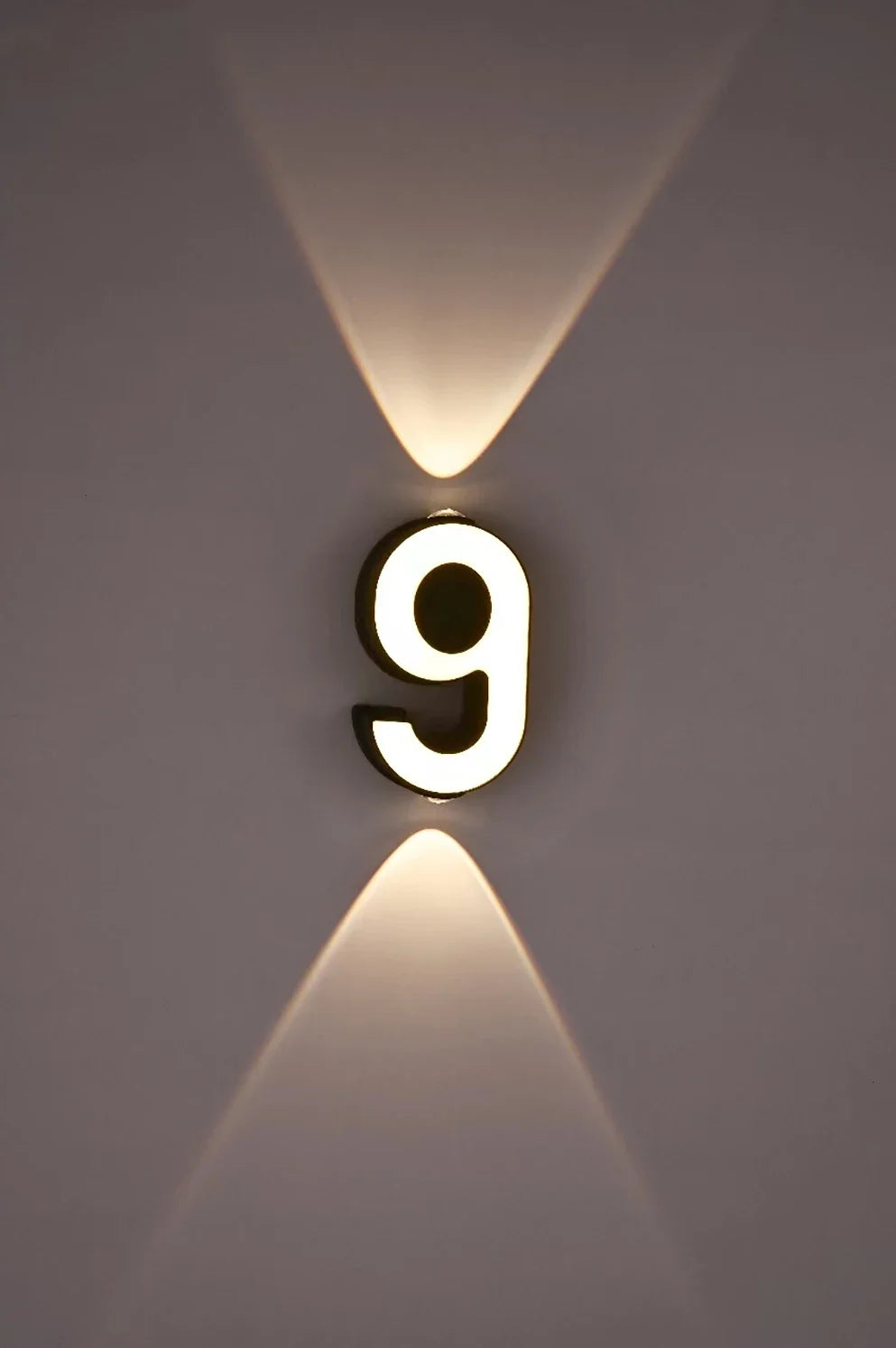 AC85-265V 7W LED Wall Lamp Digit Number Indoor&Outdoor IP65 Waterproof Modern Minimalism Style Aluminum Porch Garden Lights