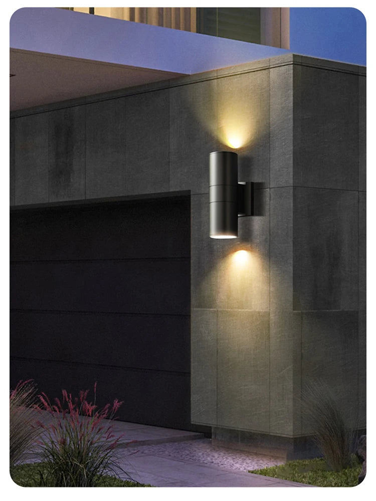 black gray up down outdoor wall light 6W 10W 20W 30W 36W porch garden waterproof home lighting outdoor