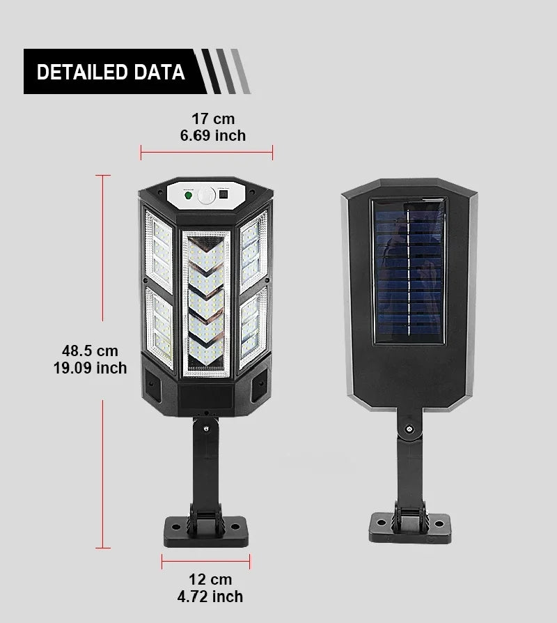 850000000LM NEW Ultra Powerful Outdoor Solar Light 147LED Solar Lamp External Solarlight Motion Sensor Waterproof Garden Lantern