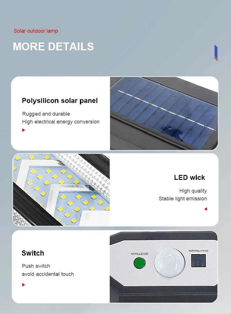 850000000LM NEW Ultra Powerful Outdoor Solar Light 147LED Solar Lamp External Solarlight Motion Sensor Waterproof Garden Lantern