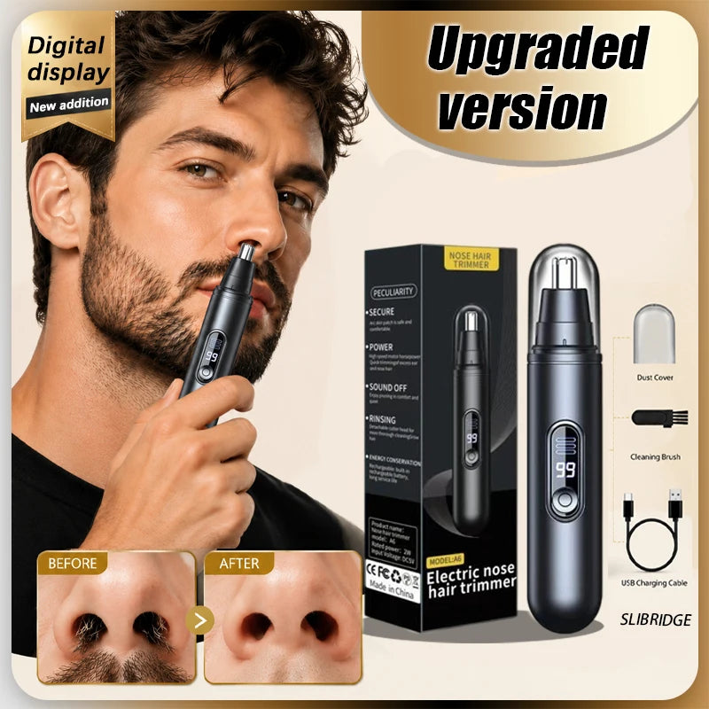 Electric Nose Ear Hair Trimmer Portable Mini Shaver Men Facial Hair Remover Waterproof Clipper