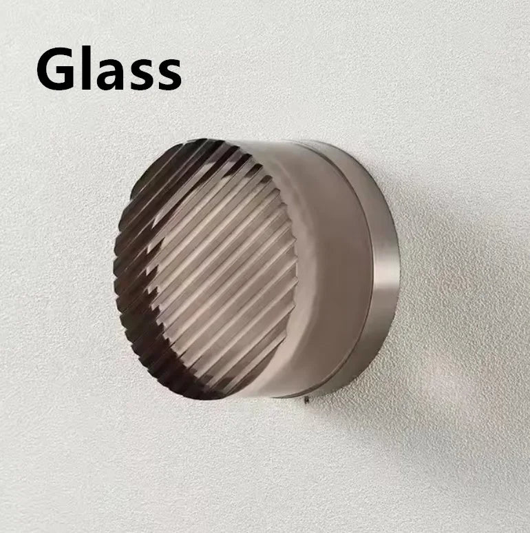 Modern Glass Round Wall Sconce Light Fixtures for Bedroom Bedside Hotel Background Decoration Led Nordic Colorful Lamp Luminaire
