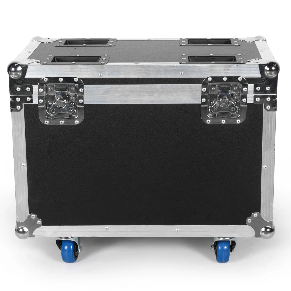 Fieryzeal Airline Case Heavy-duty Gator Case with Built in Wheels Handle for (2) 19x15W Moving Head Light Stage Light Flycase