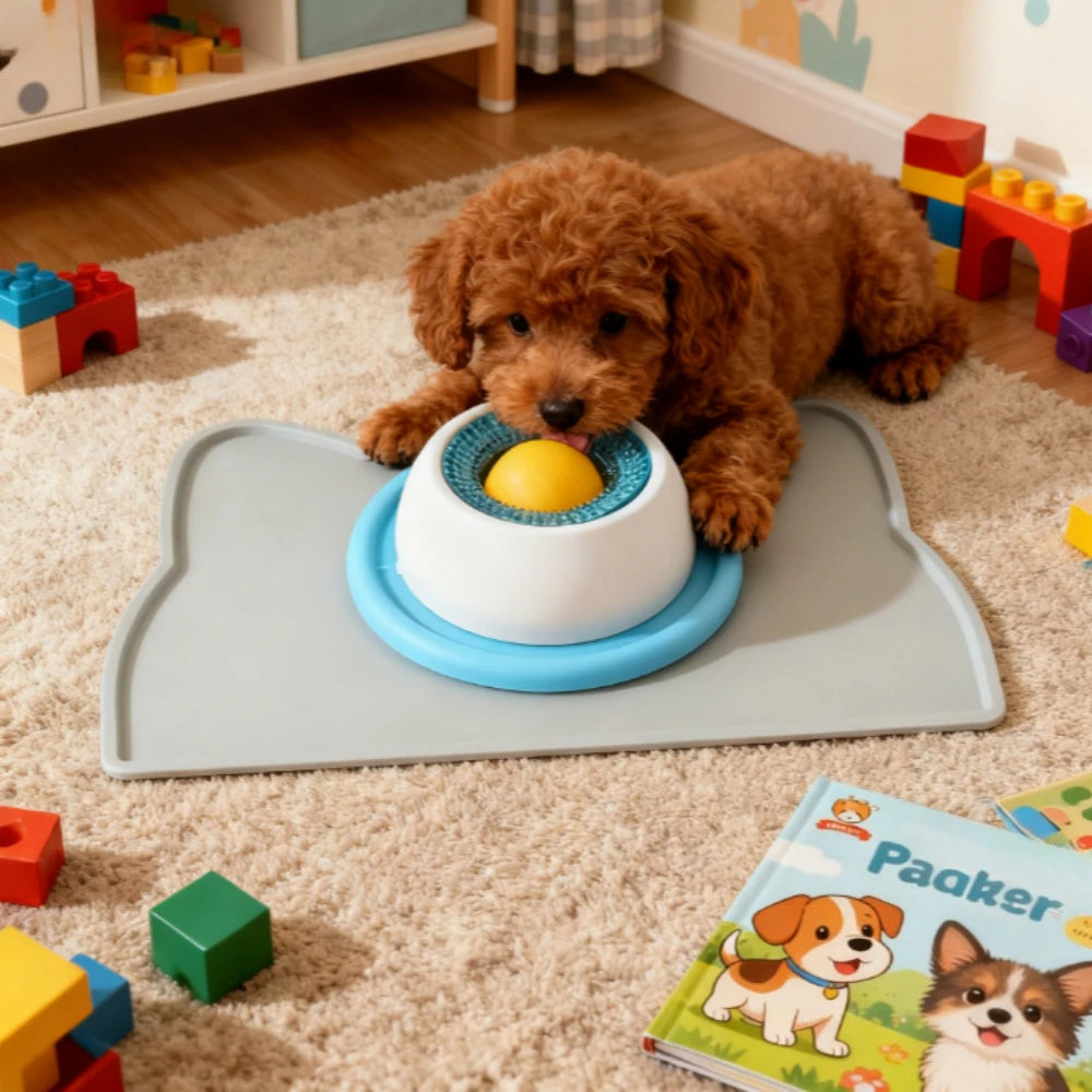mio™ Lick Mat Slow Feeder — Interactive Dog & Cat Snack Bowl
