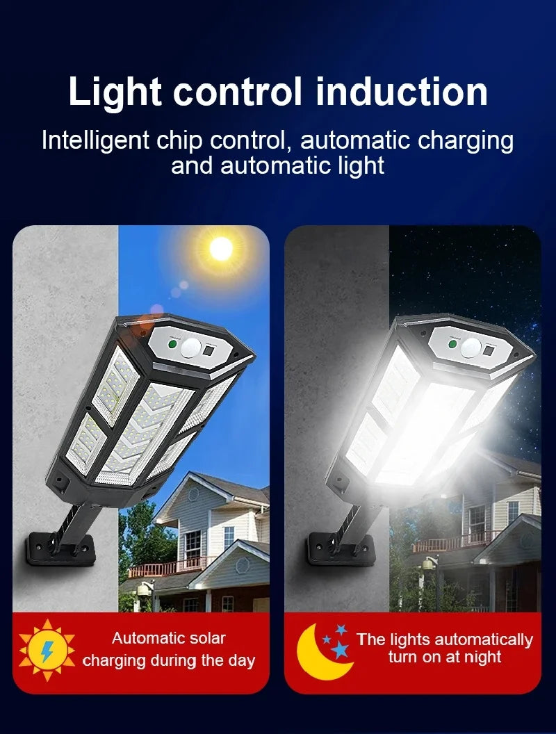 850000000LM NEW Ultra Powerful Outdoor Solar Light 147LED Solar Lamp External Solarlight Motion Sensor Waterproof Garden Lantern