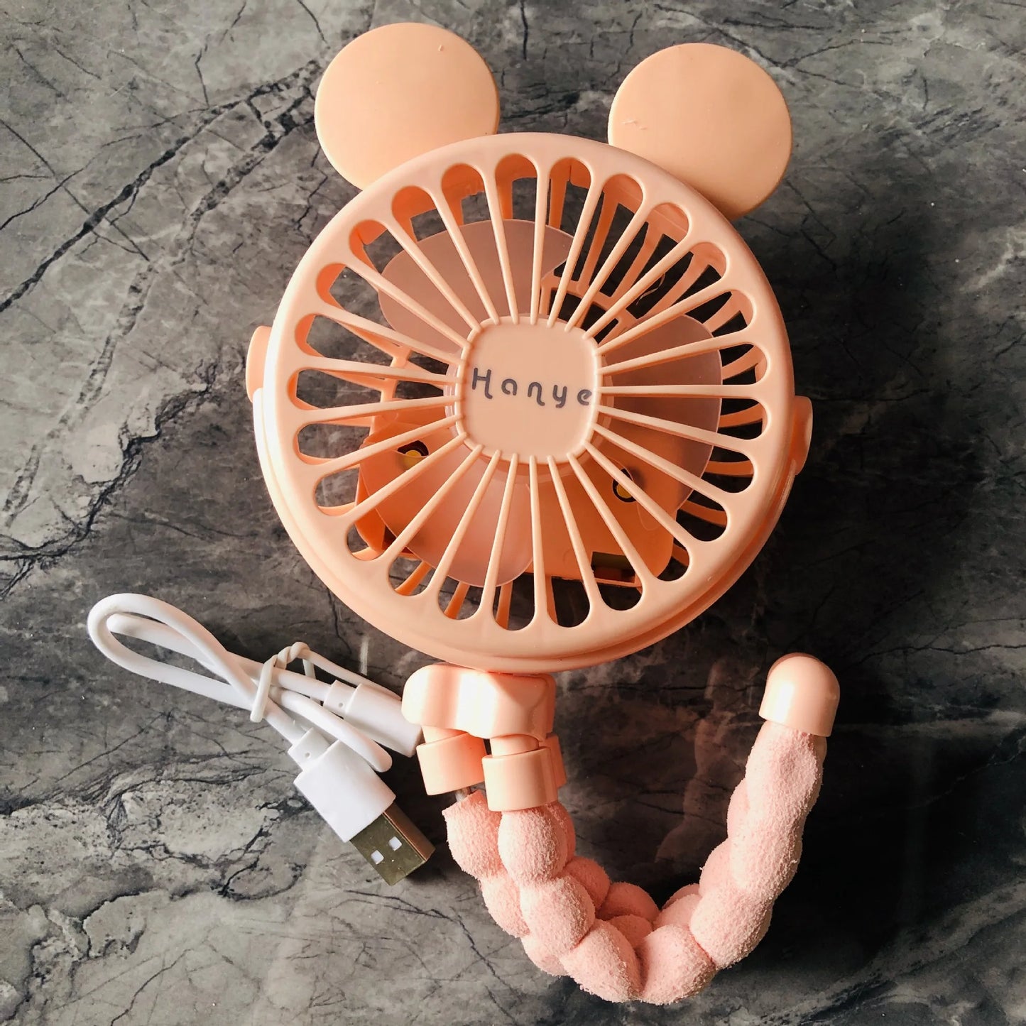 Baby Stroller Fan Hand Held Rechargeable USB Bladeless Small Folding Fans Mini Ventilator Silent Table Outdoor Cooler Neck Fan