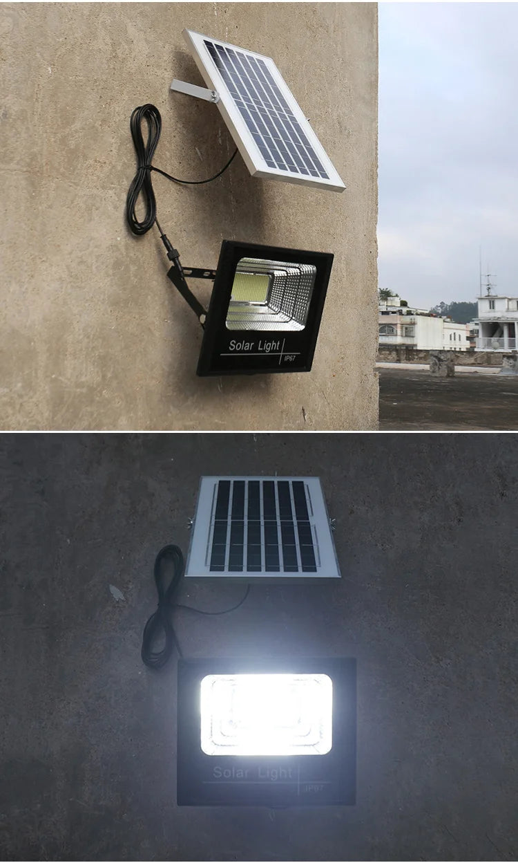 Solar Light 30W IP65 Waterproof Outdoor Indoor Solar Flood Lamp With Adjustable Angle  Spotlight  Lighting for Garden Street