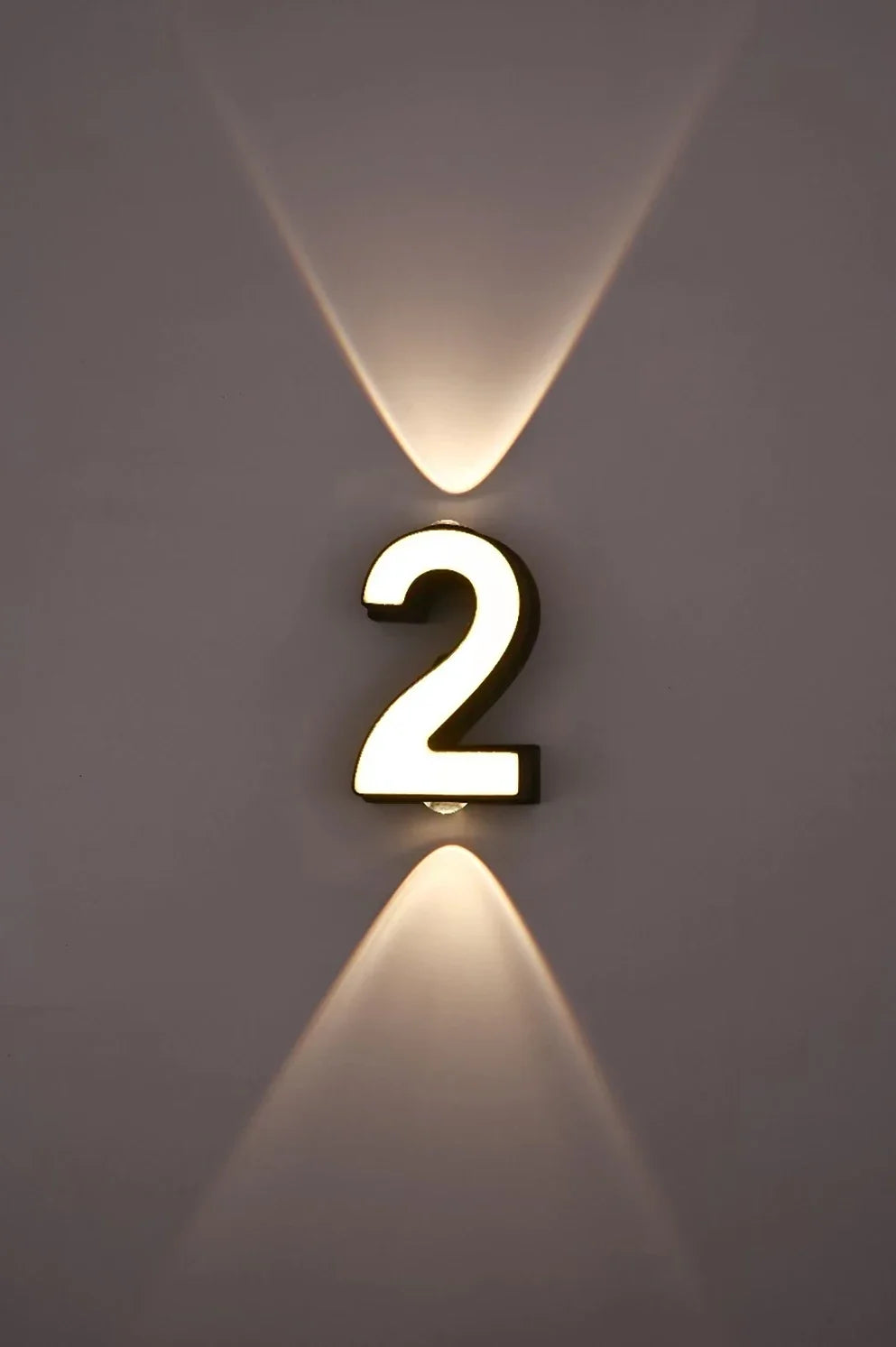 AC85-265V 7W LED Wall Lamp Digit Number Indoor&Outdoor IP65 Waterproof Modern Minimalism Style Aluminum Porch Garden Lights