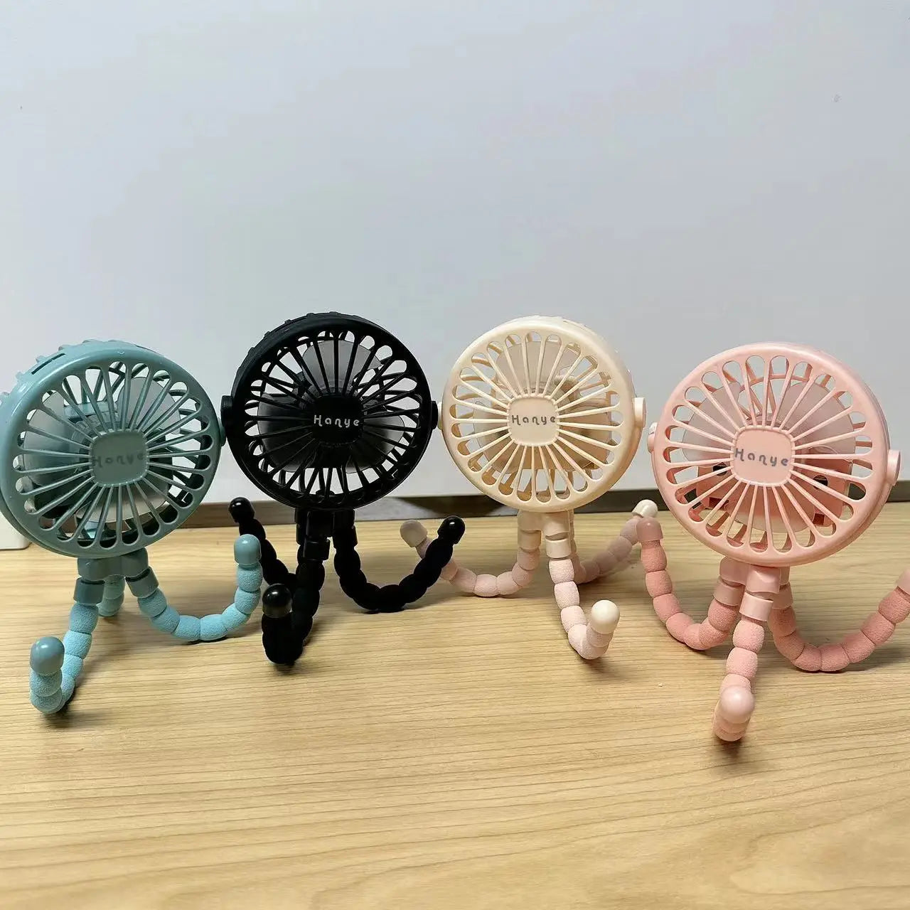 Baby Stroller Fan Hand Held Rechargeable USB Bladeless Small Folding Fans Mini Ventilator Silent Table Outdoor Cooler Neck Fan